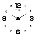 baratos Bricolage Relógios de Parede-Casual Contempor&amp;acirc;neo Moderno A&amp;ccedil;o Inoxid&amp;aacute;vel Acr&amp;iacute;lico Metal Redonda Interior / Exterior Interior Ao ar Livre