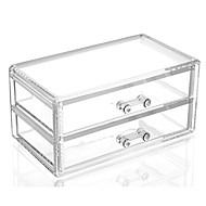 baratos -Acessórios para Maquiagem Armazenamento de Maquilhagem Maquiagem 1 pcs Acrílico Quadrada Diário Cosmético Artigos para Banho &amp; Tosa