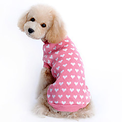 Súeters Roupas para Cães Coração Rosa claro De Lã Ocasiões Especiais Para Husky Labrador Golden Retriever Inverno Para Meninas Mantenha Quente Súeters Roupas para Cães Coração Rosa claro De Lã Ocasiões Especiais Para Husky Labrador Golden Retriever Inverno Para Meninas Mantenha Quente