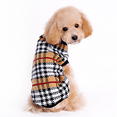Kat Hond Truien Hondenkleding Klassiek Houd Warm Geruit Bruin Kostuum Voor huisdieren Kat Hond Truien Hondenkleding Klassiek Houd Warm Geruit Bruin Kostuum Voor huisdieren