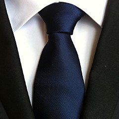 Men's Party Work Basic Polyester Necktie - Solid Colored Men's Party Work Basic Polyester Necktie - Solid Colored