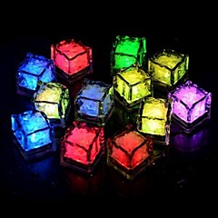 24db kék / piros / zöld / rózsaszín / sárga / rgb / fehér jégkocka vezetett könnyű party esküvői karácsonyi bár étterem 24db kék / piros / zöld / rózsaszín / sárga / rgb / fehér jégkocka vezetett könnyű party esküvői karácsonyi bár étterem
