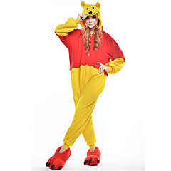 Adults' Kigurumi Pajamas Bear Onesie Pajamas Polar Fleece Yellow Cosplay For Men and Women Animal Sleepwear Cartoon Festival / Holiday Costumes Adults' Kigurumi Pajamas Bear Onesie Pajamas Polar Fleece Yellow Cosplay For Men and Women Animal Sleepwear Cartoon Festival / Holiday Costumes
