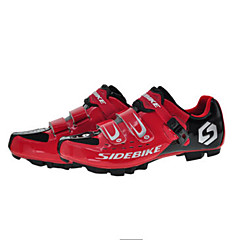 SIDEBIKE Mountainbikeschuhe Karbon Polsterung Radsport Schwarz / Rrot Herrn Fahrradschuhe / Atmungsaktive Mesh SIDEBIKE Mountainbikeschuhe Karbon Polsterung Radsport Schwarz / Rrot Herrn Fahrradschuhe / Atmungsaktive Mesh