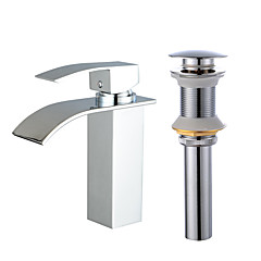 Wasserhahn-Set - Wasserfall Galvanisierung Mittellage Einhand Ein LochBath Taps Wasserhahn-Set - Wasserfall Galvanisierung Mittellage Einhand Ein LochBath Taps