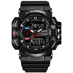 SMAEL Hombre Reloj Deportivo Reloj Militar Reloj digital Japonés Digital Cuero Sintético Acolchado Silicona Negro / Rojo / Naranja 50 m Resistente al Agua Calendario Cronógrafo Analógico-Digital SMAEL Hombre Reloj Deportivo Reloj Militar Reloj digital Japonés Digital Cuero Sintético Acolchado Silicona Negro / Rojo / Naranja 50 m Resistente al Agua Calendario Cronógrafo Analógico-Digital