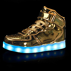 Da ragazzo Scarpe Finta pelle Autunno / Inverno Comoda / Scarpe luminose Sneakers Footing Chiusura a strappo o bottoncino / LED per Nero / Argento / Rosso / Gomma Da ragazzo Scarpe Finta pelle Autunno / Inverno Comoda / Scarpe luminose Sneakers Footing Chiusura a strappo o bottoncino / LED per Nero / Argento / Rosso / Gomma