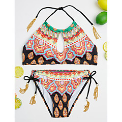 Damen Boho Bikinis Druck Halter Damen Boho Bikinis Druck Halter