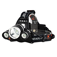 Boruit® RJ-3000 Lanternas de Cabeça Farol para Bicicleta LED LED 3 Emissores 3000/5000 lm 4.0 Modo Iluminação Com Carregador Recarregável Bisel de Golpe Campismo / Escursão / Espeleologismo Viajar Boruit® RJ-3000 Lanternas de Cabeça Farol para Bicicleta LED LED 3 Emissores 3000/5000 lm 4.0 Modo Iluminação Com Carregador Recarregável Bisel de Golpe Campismo / Escursão / Espeleologismo Viajar