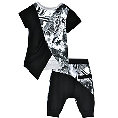 Baby Jungen Aktiv Einfarbig Kurzarm Kleidungs Set Baby Jungen Aktiv Einfarbig Kurzarm Kleidungs Set