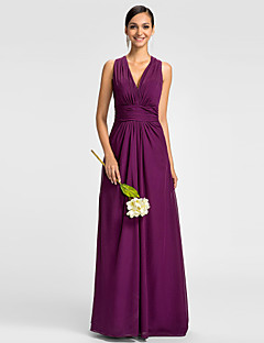 Bridesmaid Dresses Online For 2018 A Line V Neck Floor Length Chiffon Bridesmaid Dress With Side D Ruched By Lan Ting Bride