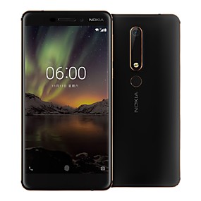お買い得  携帯電話-NOKIA 6 5.5 インチ インチ ４Ｇスマートフォン (4GB ＋ 64GB 16 mp スナップドラゴン630 3000 mAh mAh) / 1920*1080 / Octa コア / FDD(B1の2100MHz) / FDD(B3の1800MHzの) / FDD(B5の850MHzの)