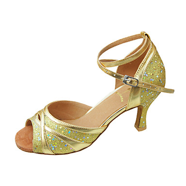 Women's Latin Shoes / Ballroom Shoes Paillette / Leatherette Sandal ...