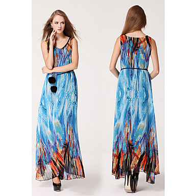 TS Deep V Pleated Dress , Polyester Maxi Sleeveless 774452 2017 – $32.99