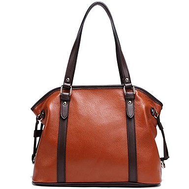 Women’s First Layer Cowhide Leather Casual Style Totes/Shoulder Bag ...