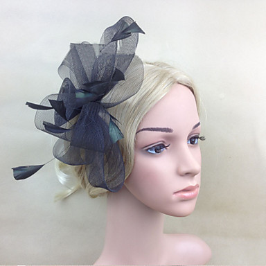 Feather Net Fascinators Flowers Headpiece Classical Feminine Style ...