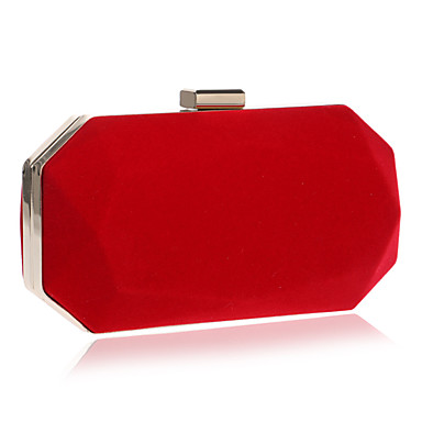 Women's Bags Polyester Evening Bag Solid Colored Purple / Red / Blue ...