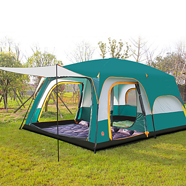 Shamocamel® > 8 persons Tent Double Camping Tent Two Rooms Family ...