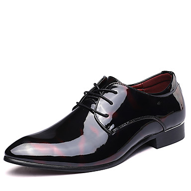 Men's Shoes Leather Spring / Fall Fashion Boots / Bullock shoes / Formal Shoes Oxfords Walking Shoes Black / Red / Blue / Wedding Men's Shoes Leather Spring / Fall Fashion Boots / Bullock shoes / Formal Shoes Oxfords Walking Shoes Black / Red / Blue / Wedding