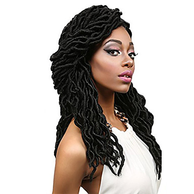 7 56 Braiding Hair Curly Crochet Dreadlocks Faux Locs Hair Accessory Human Hair Extensions 100 Kanekalon Hair 20 Roots Pack Hair Braids Medium