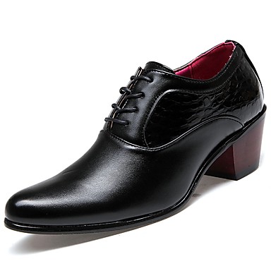 Men's Shoes PU Spring / Fall Formal Shoes Oxfords Black Men's Shoes PU Spring / Fall Formal Shoes Oxfords Black