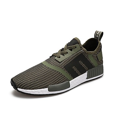 Men's Shoes Tulle Spring / Fall Comfort Sneakers Black / Army Green / Red Men's Shoes Tulle Spring / Fall Comfort Sneakers Black / Army Green / Red