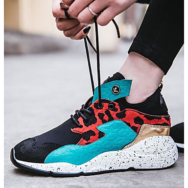 Men's Shoes Cowhide Spring / Fall Comfort Sneakers Black / Blue Men's Shoes Cowhide Spring / Fall Comfort Sneakers Black / Blue