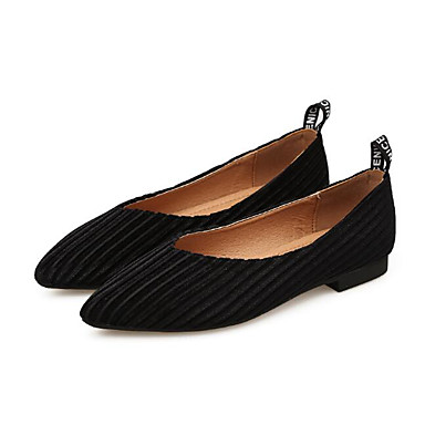 Women's Shoes Synthetic Microfiber PU Spring / Fall Comfort Flats Low Heel Black / Almond / Marron Women's Shoes Synthetic Microfiber PU Spring / Fall Comfort Flats Low Heel Black / Almond / Marron
