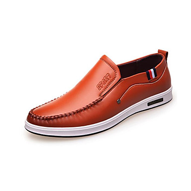 Men's Shoes PU(Polyurethane) Fall Comfort Loafers & Slip-Ons Black / Brown Men's Shoes PU(Polyurethane) Fall Comfort Loafers & Slip-Ons Black / Brown