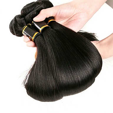 3 Pachete Păr Brazilian Drept 10a Păr Virgin Extensii Din Păr