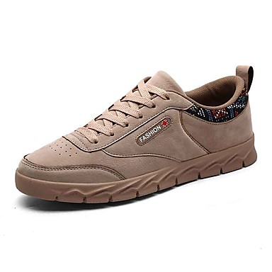 Men's Shoes Rubber Spring / Summer Comfort Sneakers Gray / Red / Almond Men's Shoes Rubber Spring / Summer Comfort Sneakers Gray / Red / Almond