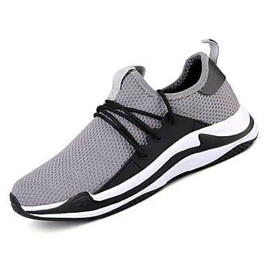 Men's Shoes Elastic Fabric Summer Comfort Athletic Shoes Running Shoes Black / Gray Men's Shoes Elastic Fabric Summer Comfort Athletic Shoes Running Shoes Black / Gray