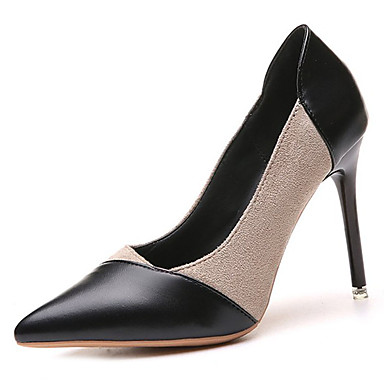 Women's Shoes PU(Polyurethane) Summer Basic Pump Heels Stiletto Heel Pointed Toe Beige / Yellow / Pink / Party & Evening Women's Shoes PU(Polyurethane) Summer Basic Pump Heels Stiletto Heel Pointed Toe Beige / Yellow / Pink / Party & Evening