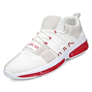 Men's Shoes Mesh Spring Comfort Athletic Shoes Running Shoes White / Black / Gray Men's Shoes Mesh Spring Comfort Athletic Shoes Running Shoes White / Black / Gray