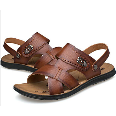 Homme Chaussures de confort Polyuréthane Eté Décontracté s Brun claire / Brun Foncé Homme Chaussures Chaussures Chaussures de confort Polyuréthane Eté Décontracté s Brun claire / Brun Foncé e5d3d0