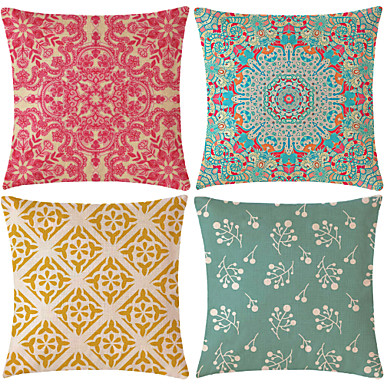 Pillow Covers Online For 2019 4 Pcs Cotton Linen Pillow Cover Geometric Patterned Clic Clical