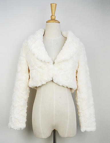 Fur Jacket Fashion Long Sleeve Turndown Faux Fur Party/Casual Jacket
