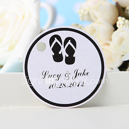 Gepersonaliseerde Gunstmarkering Achterslippers Reeks Van 36 Huwelijksgunsten huismerk kopen in de aanbieding