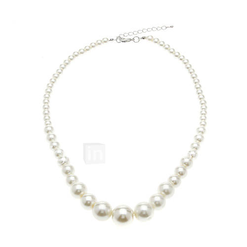 Dames Kettingen Parelketting Parel Modieus Elegant Bruids Wit Sieraden Voor Bruiloft Feest Dagelijks huismerk kopen in de aanbieding Dames Kettingen Parelketting Parel Modieus Elegant Bruids Wit Sieraden Voor Bruiloft Feest Dagelijks huismerk kopen in de aanbieding