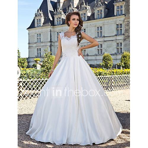 A Lijn Scoop Neck Tot De Grond Kant Taffeta Op Maat Gemaakte Trouwjurken Met Kralen Appliques Sjerp Lint Door Lan Ting Bride huismerk kopen in de aanbieding A Lijn Scoop Neck Tot De Grond Kant Taffeta Op Maat Gemaakte Trouwjurken Met Kralen Appliques Sjerp Lint Door Lan Ting Bride huismerk kopen in de aanbieding
