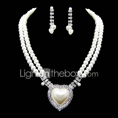 Dames Strass Sieraden Set Oorbellen Ketting Voor Bruiloft Feest Speciale Gelegenheid huismerk kopen in de aanbieding