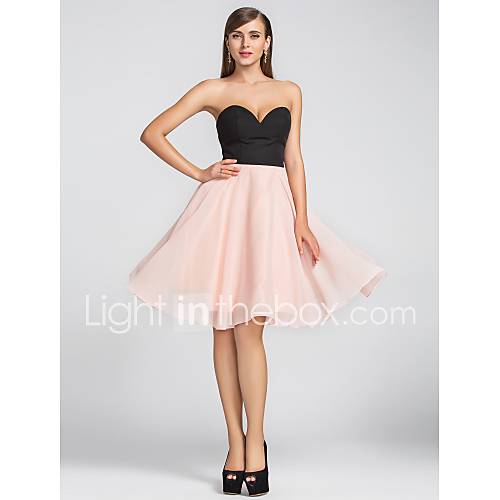 A Lijn Wijd Uitlopend Sweetheart Tot De Knie Chiffon Cocktailparty Jurk Met Plooien Door Ts Couture huismerk kopen in de aanbieding A Lijn Wijd Uitlopend Sweetheart Tot De Knie Chiffon Cocktailparty Jurk Met Plooien Door Ts Couture huismerk kopen in de aanbieding