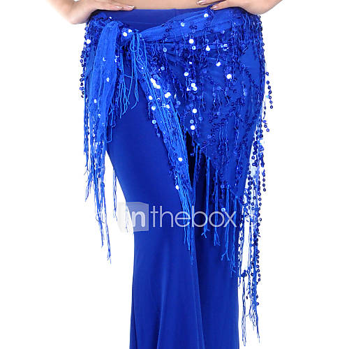 Buikdans Heupsjaals Dames Opleiding Chinlon Pailletten Kwastje Heup Sjaal huismerk kopen in de aanbieding