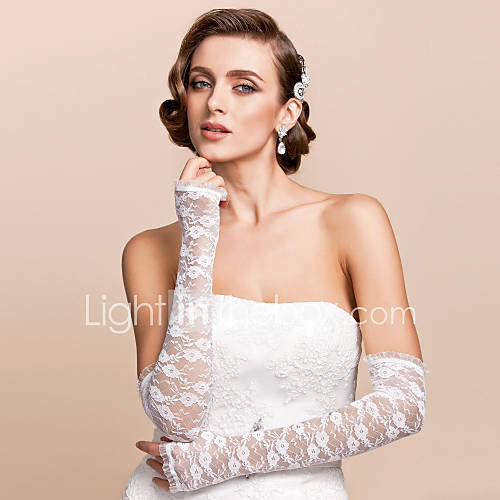 Kant Operalengte Handschoen Bruidshandschoenen Met Borduurwerk huismerk kopen in de aanbieding Kant Operalengte Handschoen Bruidshandschoenen Met Borduurwerk huismerk kopen in de aanbieding