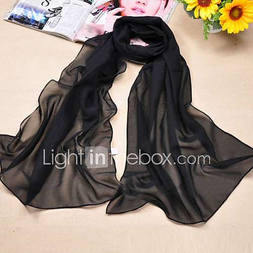 Dames Standaard Polyester Chiffon Effen Rechthoekig Zwart Wit Geel Rood Blauw huismerk kopen in de aanbieding Dames Standaard Polyester Chiffon Effen Rechthoekig Zwart Wit Geel Rood Blauw huismerk kopen in de aanbieding