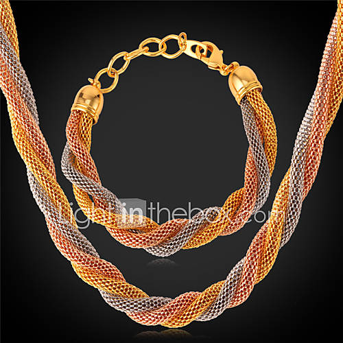 Dames Sieraden Set Roestvast Staal Verguld Omvatten Regenboog Voor Bruiloft Feest Dagelijks Causaal Sport Kettingen Armband huismerk kopen in de aanbieding Dames Sieraden Set Roestvast Staal Verguld Omvatten Regenboog Voor Bruiloft Feest Dagelijks Causaal Sport Kettingen Armband huismerk kopen in de aanbieding