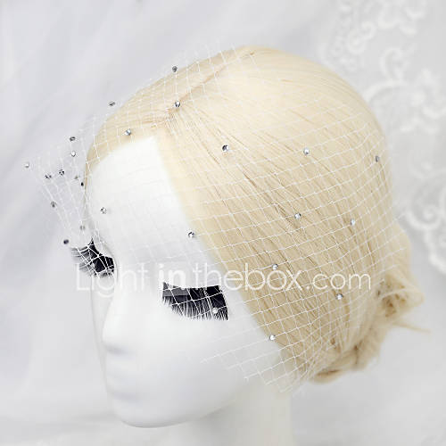 Strass Net Birdcage Veils Met 1 Bruiloft Speciale Gelegenheden Helm huismerk kopen in de aanbieding Strass Net Birdcage Veils Met 1 Bruiloft Speciale Gelegenheden Helm huismerk kopen in de aanbieding