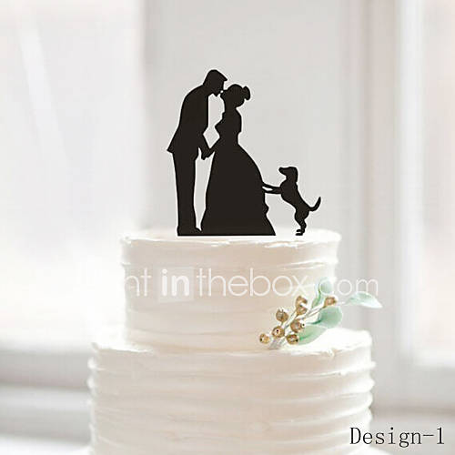 Taarttoppers Klassiek Koppel Acryl Bruiloft Vuosipaiva Bruidsshower Met 1 Opp huismerk kopen in de aanbieding