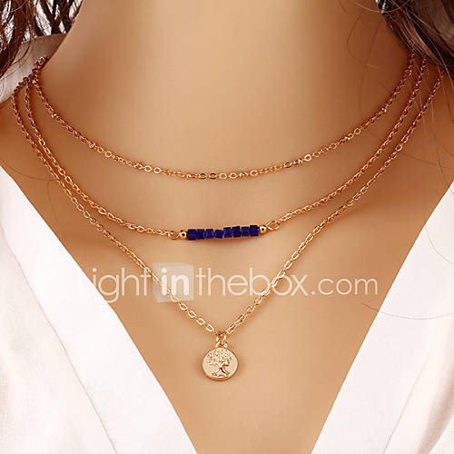 Dames Gelaagde Kettingen Wrap Ketting Modieus Goud Sieraden Voor Dagelijks huismerk kopen in de aanbieding