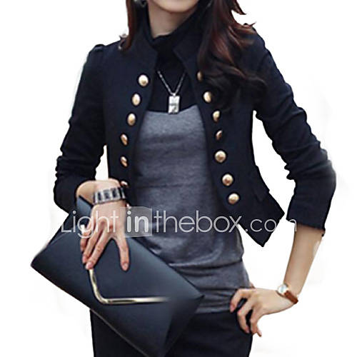 Dames Dagelijks Werk Standaard Lente Herfst Kort Blazer Effen Opstaand Lange Mouw Katoen Polyester Wit Zwart L Xl Xxl huismerk kopen in de aanbieding Dames Dagelijks Werk Standaard Lente Herfst Kort Blazer Effen Opstaand Lange Mouw Katoen Polyester Wit Zwart L Xl Xxl huismerk kopen in de aanbieding